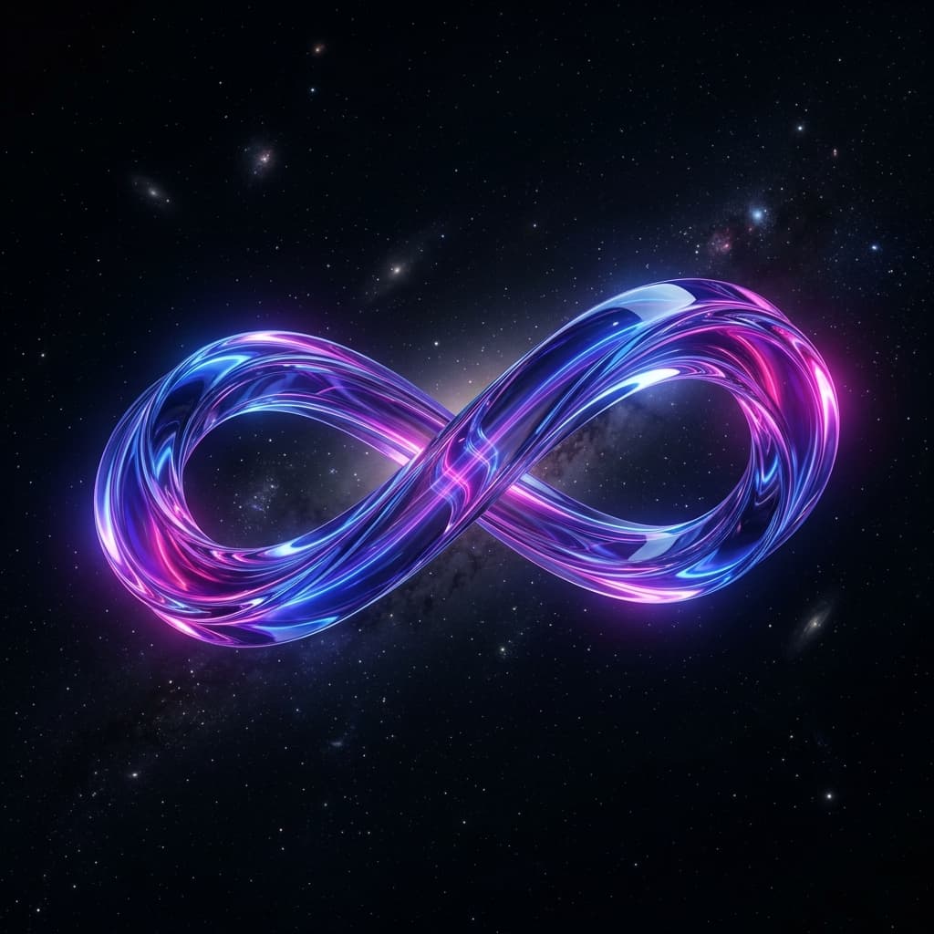 Abstract Glass Ribbon Background